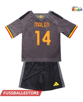 Günstige AS Roma Donyell Malen #14 3rd trikot Kinder 2026-27 Kurzarm (+ Kurze Hosen)